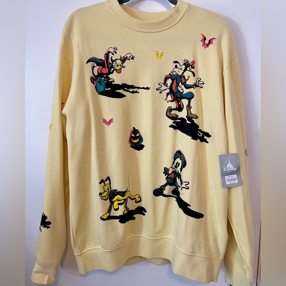 Disney Mickey and Friends Halloween Crewneck  NWT